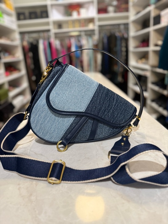 Handbags - Fashion Canvas  Denim Trendy Saddle Shoulder crossbody Bag  New